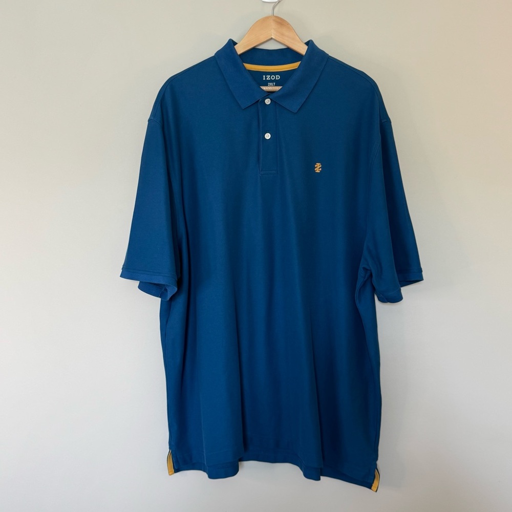 Izod Men's Polo Shirt in Rich Blue 2XLT